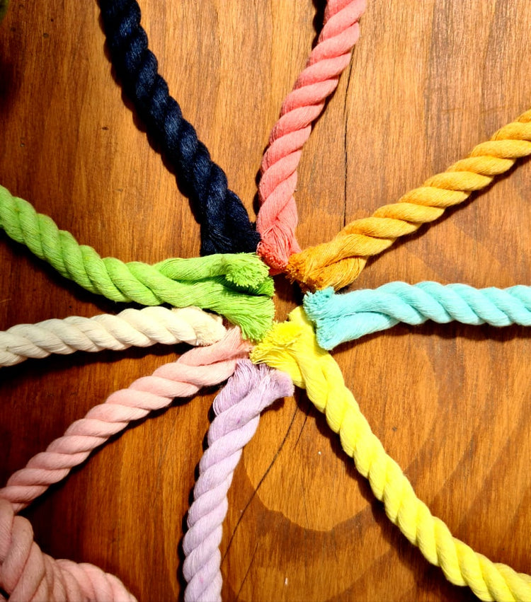 Verstellbare Hundeleine aus Baumwollseil