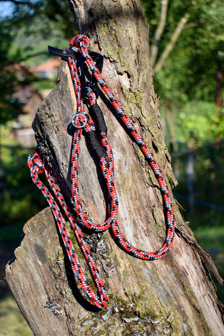 Red camo Dog Loop Leash