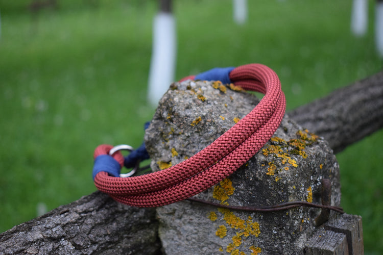 Rope Dog Collar ( 2 strands, 10 mm )