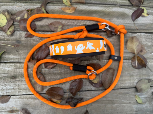 The Halloween Dog Sets: collar and leash