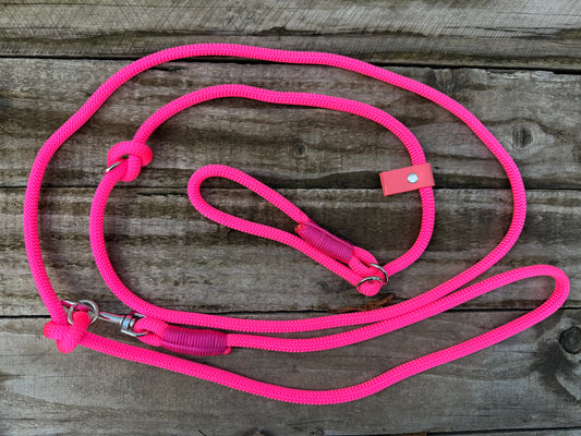 Neon Pink Dog Loop Leash
