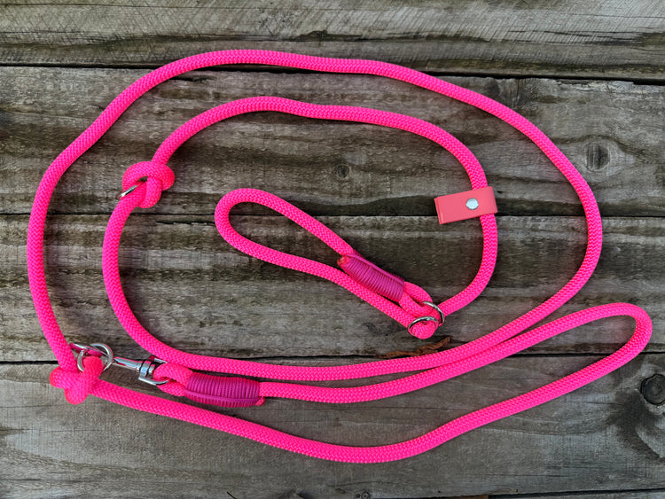 Neon Pink Dog Loop Leash