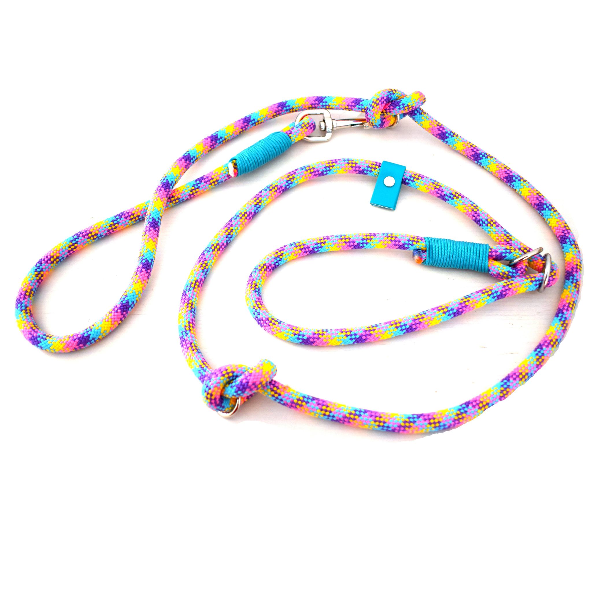 Leash Loop Lesa caine - Aqua Dog Loop Leash | Handmade Accessories | Paracord for ...