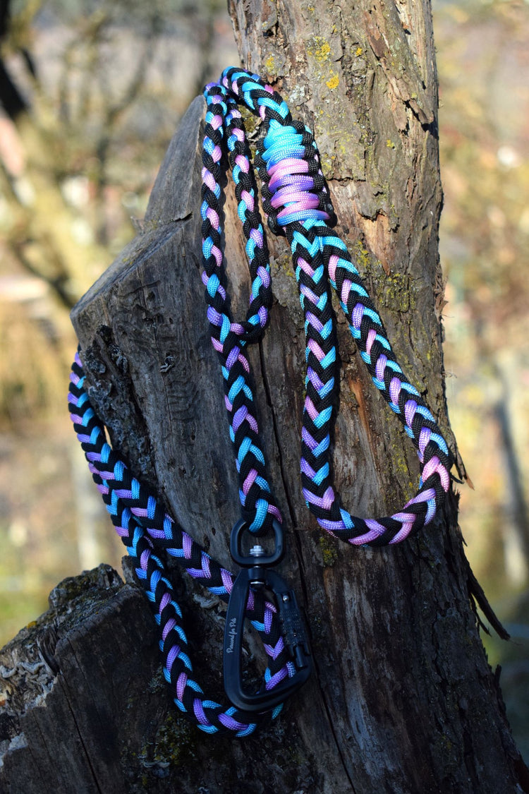 Traffic Leash Herringbone braid - custom colors